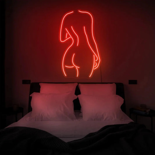 Neon Woman Body LED Sign – Modern & Artistic Wall Decor