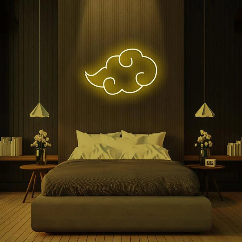 Iconic Neon Anime Cloud - LED Wall sign