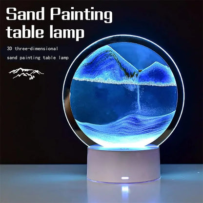 Moving Sand Art LED Hourglass – Mesmerizing Flowing Sand Display
