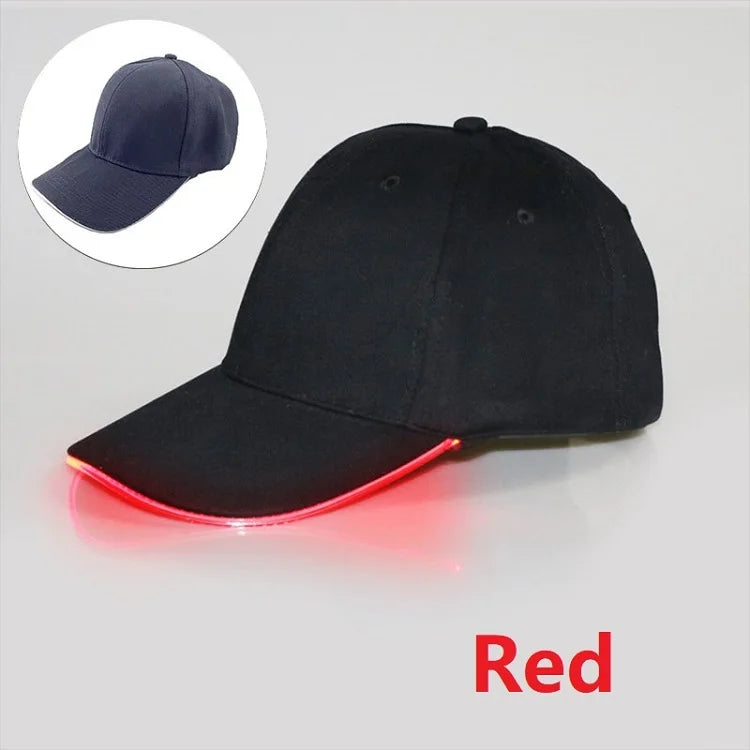 Neon LED Baseball Hat – Glow-in-the-Dark Light-Up Cap