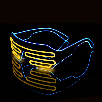 Neon LED Shade Glasses – Battery Powered Party Sunglasses