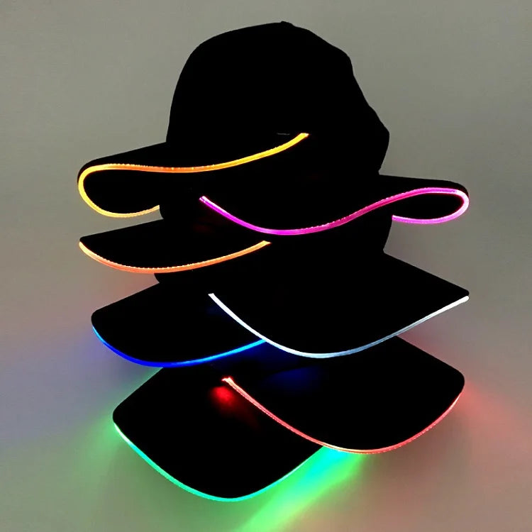 Neon LED Baseball Hat – Glow-in-the-Dark Light-Up Cap