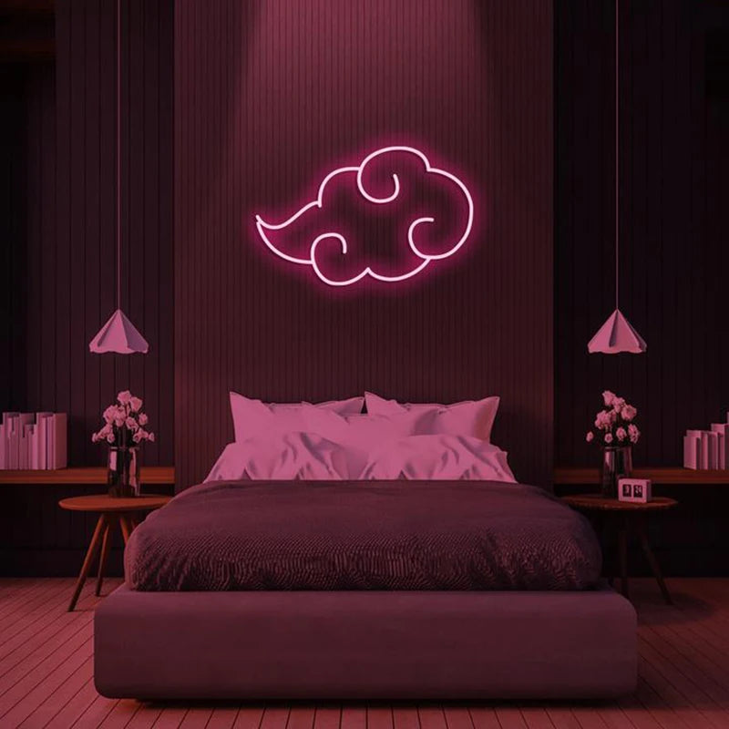 Iconic Neon Anime Cloud - LED Wall sign