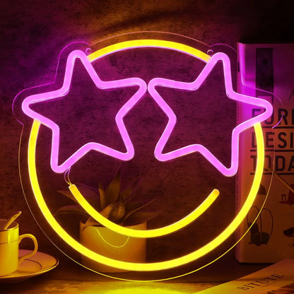 Smiley Face Neon Signs – Fun and Cheerful Vibes
