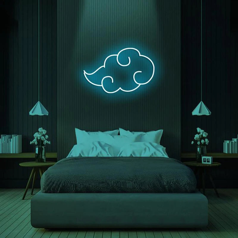 Iconic Neon Anime Cloud - LED Wall sign