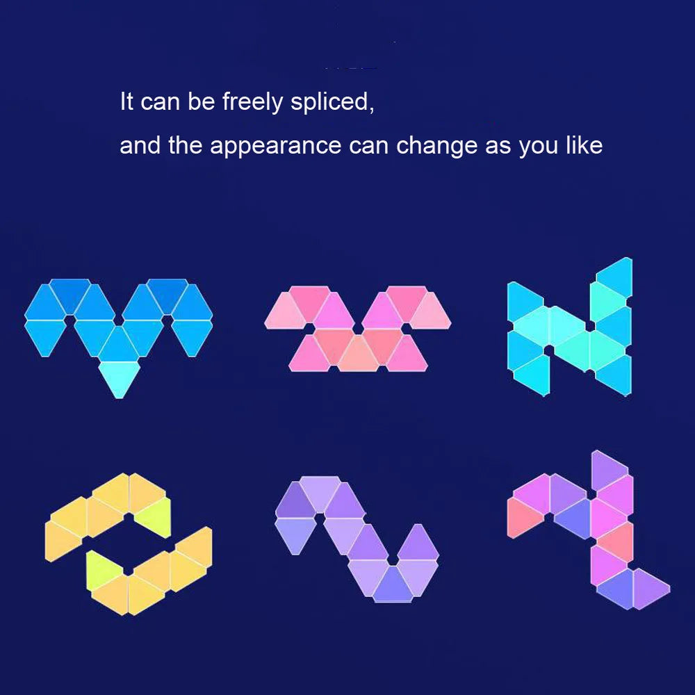 LED Triangular Lamp – RGB Modular Wall Light