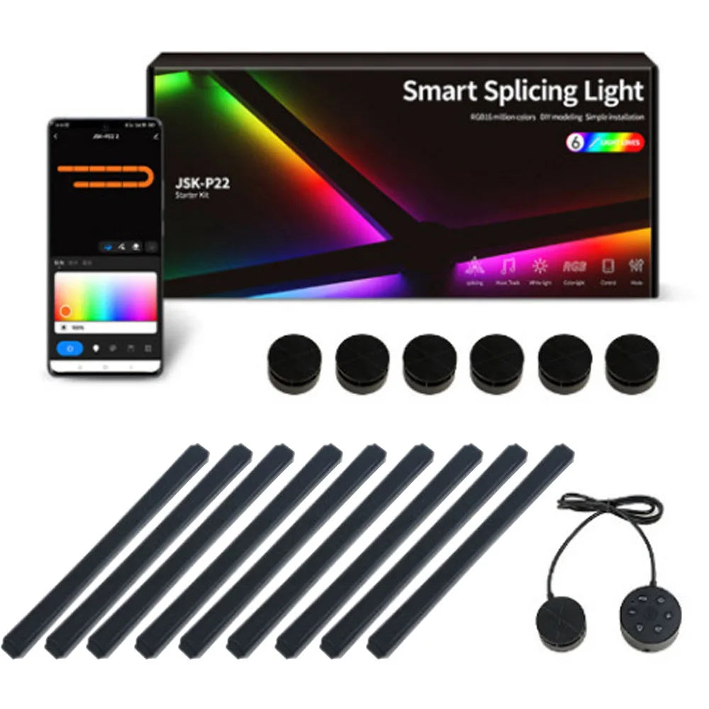 LED RGB Splicing Wall Light – Color-Changing Modular Wall Light