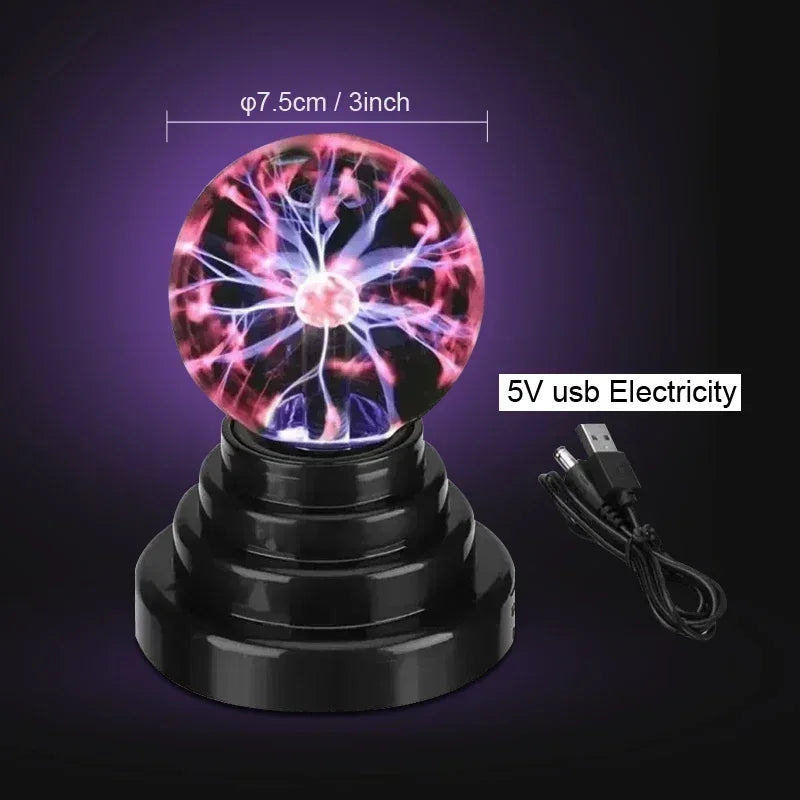 Plasma Ball Touch Lamp – Interactive Lightning Sphere for Fun & Decor