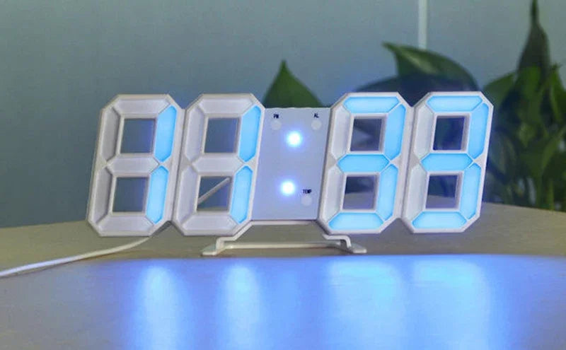3D LED Digital Alarm Clock – Modern Time Display