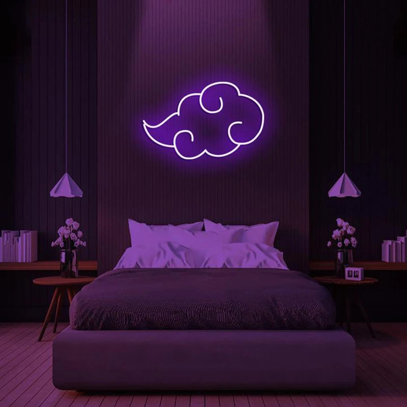 Iconic Neon Anime Cloud - LED Wall sign