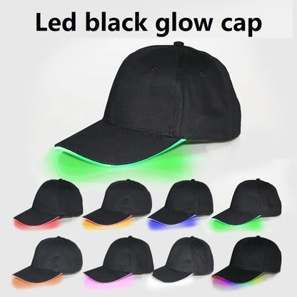 Neon LED Baseball Hat – Glow-in-the-Dark Light-Up Cap