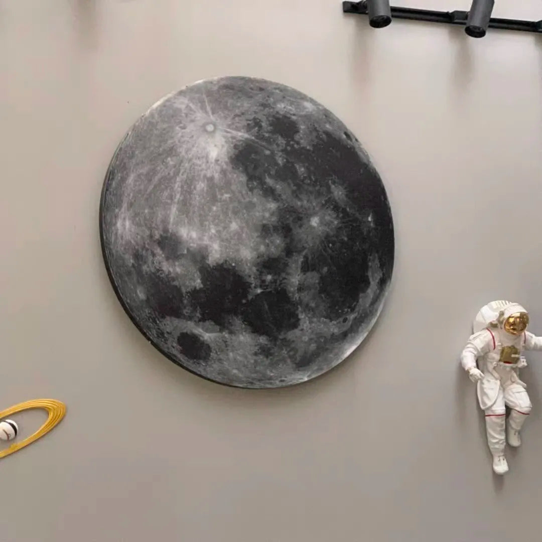 Modern Moon or Earth LED Wall Light – Celestial Glow for Contemporary Decor
