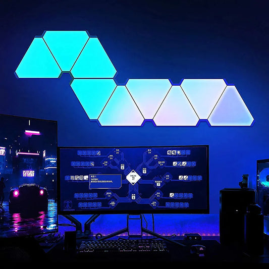 LED Triangular Lamp – RGB Modular Wall Light