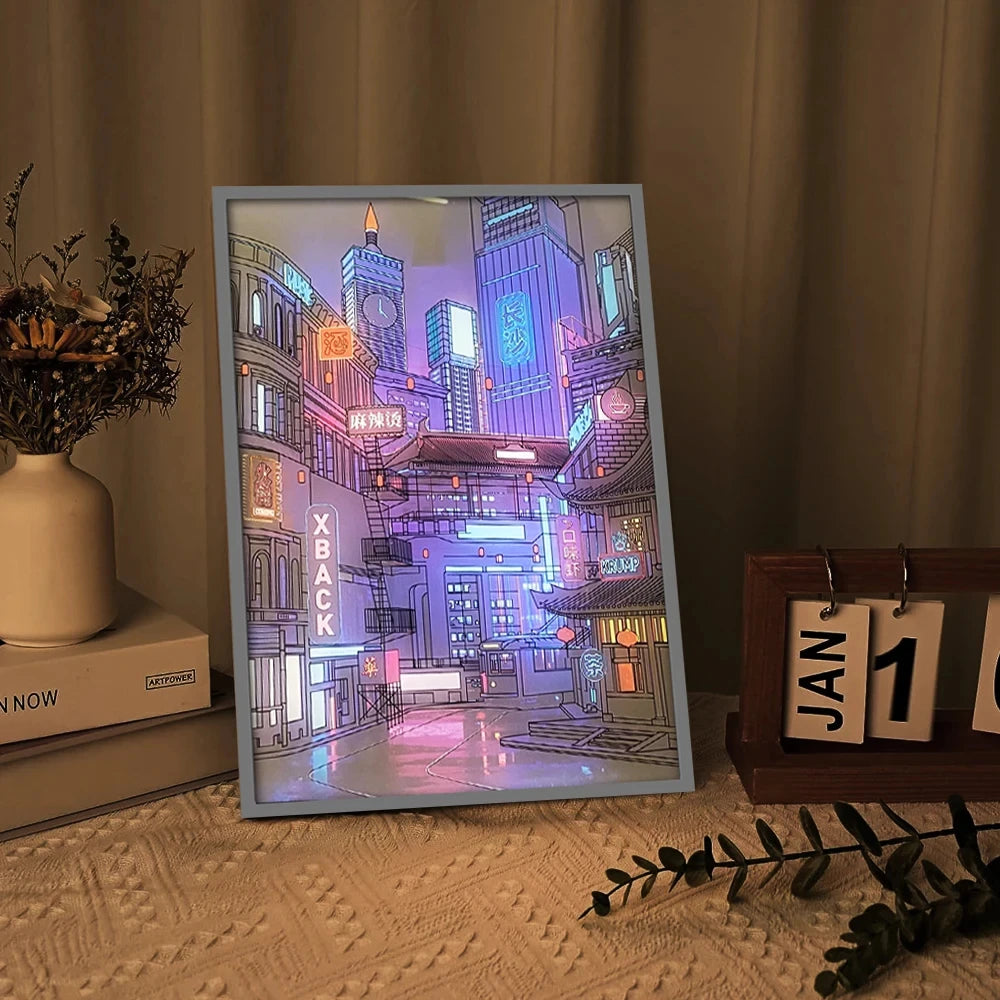 Lo-Fi City LED Light Painting