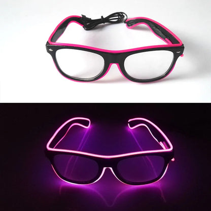 Light Up LED Glow Sunglasses – Fun & Flashy Neon Party Shades