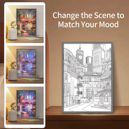 Lo-Fi City LED Light Painting