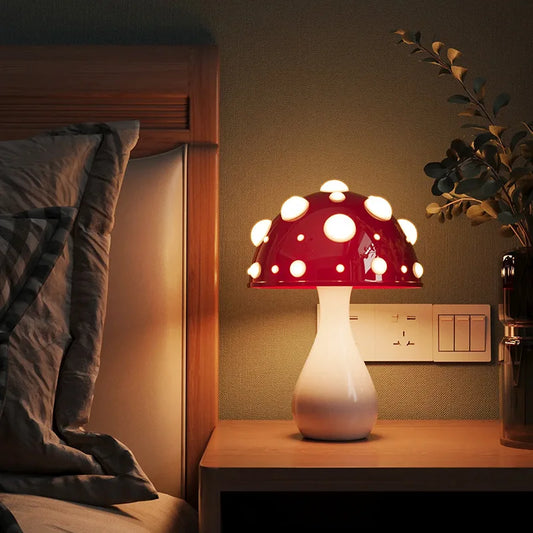 Amanita Mushroom LED Lamp – Whimsical Glow for Nature-Inspired Decor