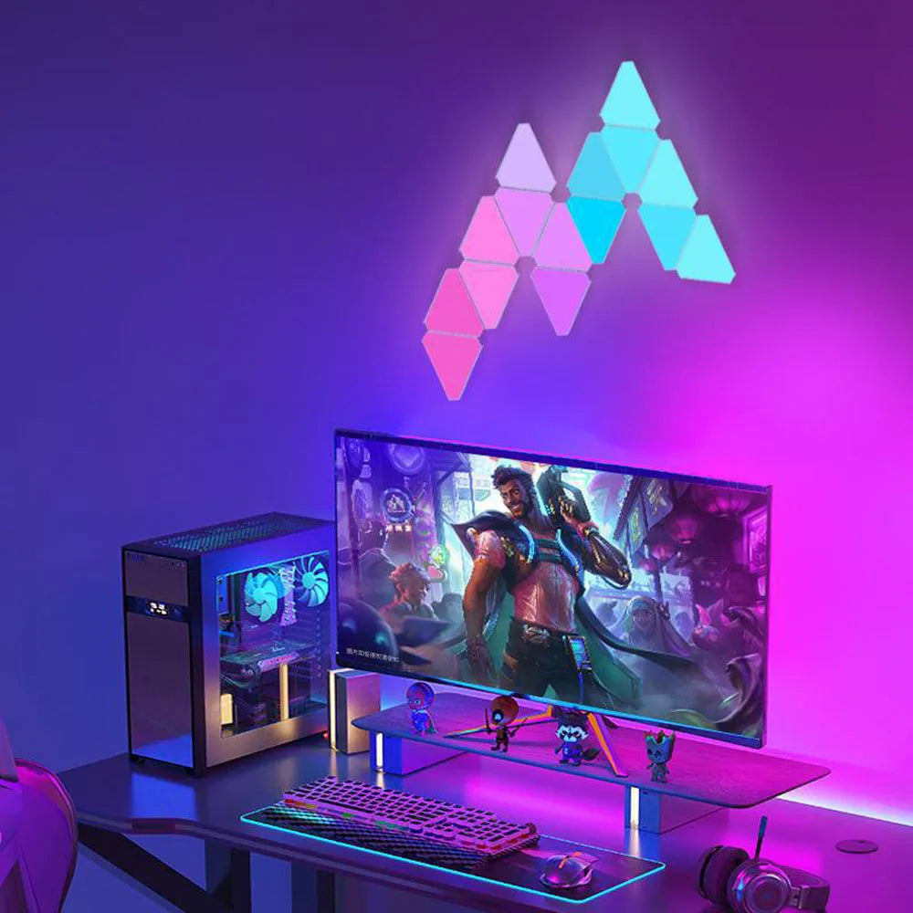 LED Triangular Lamp – RGB Modular Wall Light