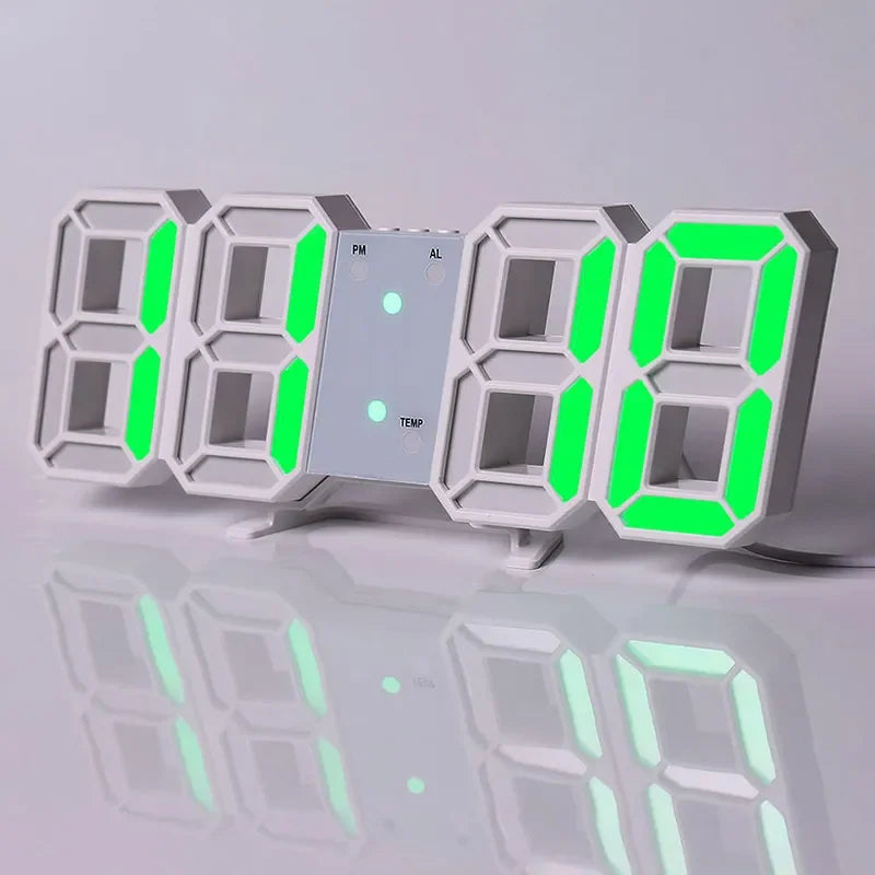 3D LED Digital Alarm Clock – Modern Time Display