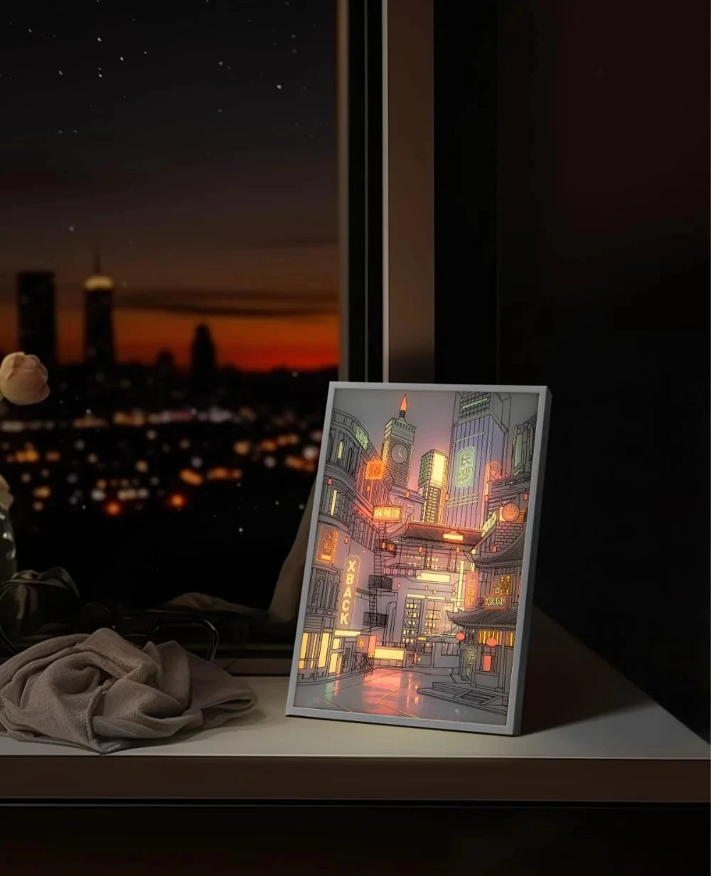 Lo-Fi City LED Light Painting