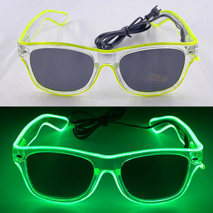 Light Up LED Glow Sunglasses – Fun & Flashy Neon Party Shades