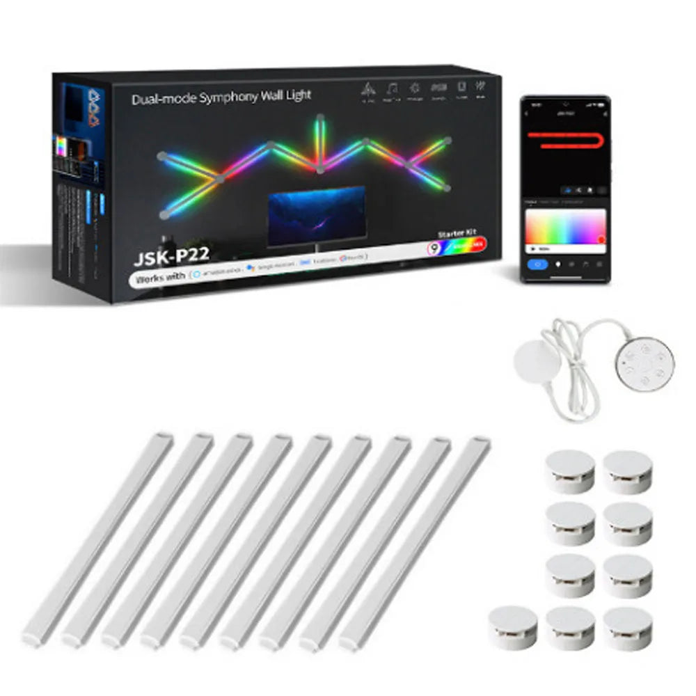 LED RGB Splicing Wall Light – Color-Changing Modular Wall Light