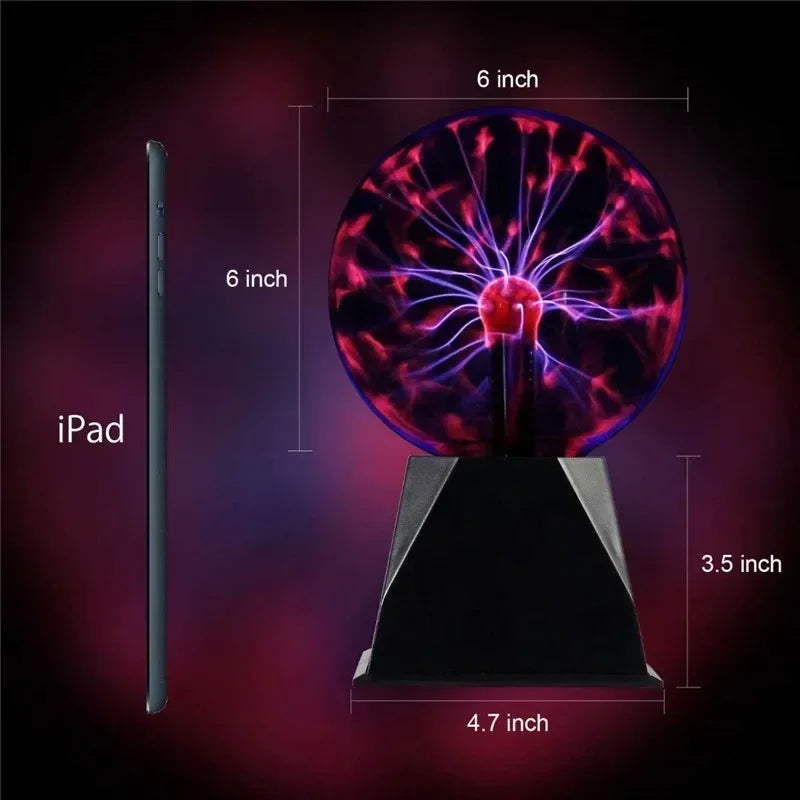 Plasma Ball Touch Lamp – Interactive Lightning Sphere for Fun & Decor