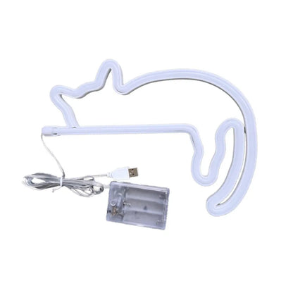 Lounging Cat Neon Signs – Cozy & Whimsical LED Wall Decor