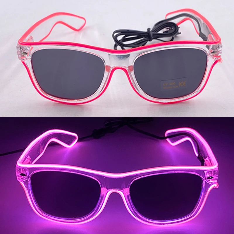 Light Up LED Glow Sunglasses – Fun & Flashy Neon Party Shades