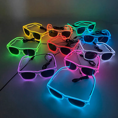 Light Up LED Glow Sunglasses – Fun & Flashy Neon Party Shades