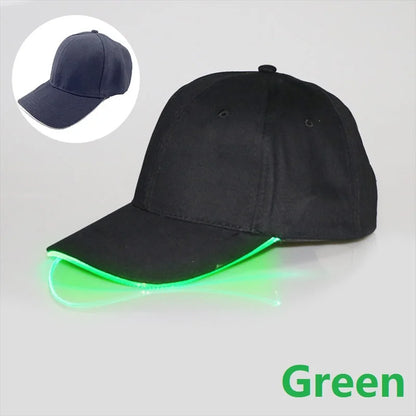 Neon LED Baseball Hat – Glow-in-the-Dark Light-Up Cap