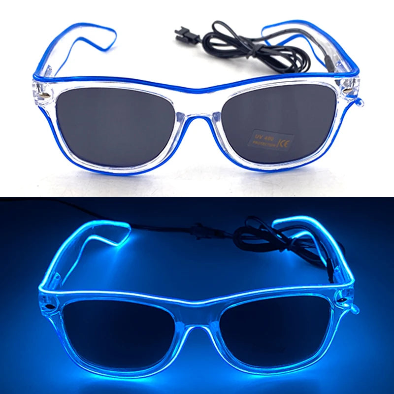 Light Up LED Glow Sunglasses – Fun & Flashy Neon Party Shades