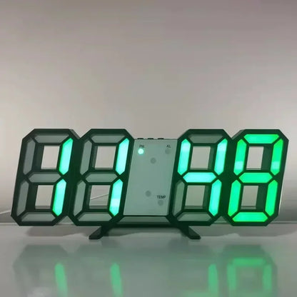 3D LED Digital Alarm Clock – Modern Time Display