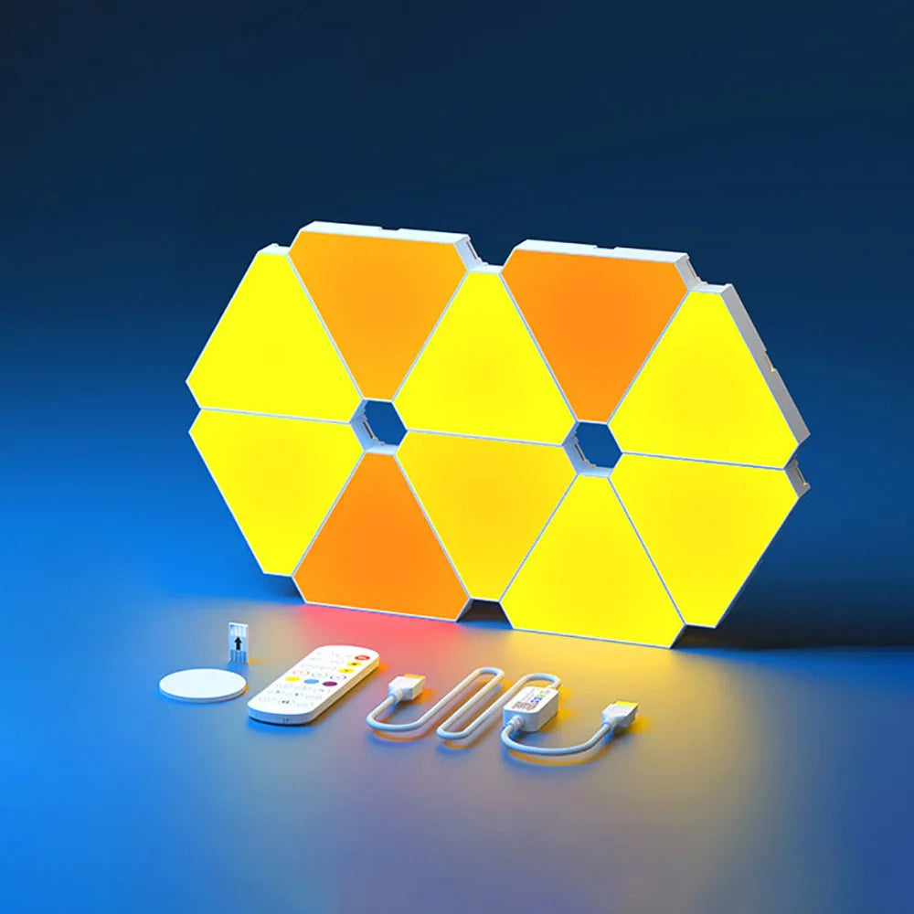 LED Triangular Lamp – RGB Modular Wall Light