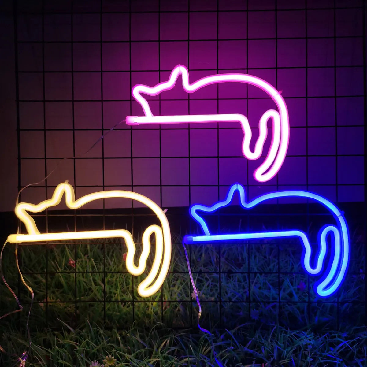 Lounging Cat Neon Signs – Cozy & Whimsical LED Wall Decor