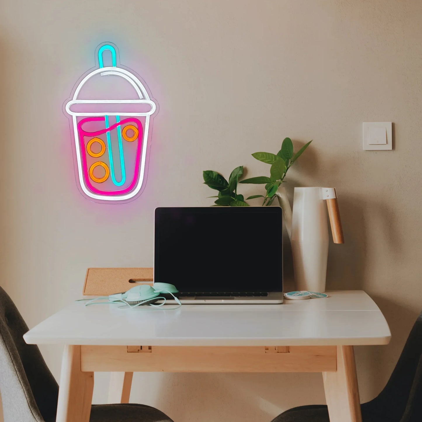 Boba Tea LED Neon Sign – Fun & Quirky Wall Decor for Boba Lovers
