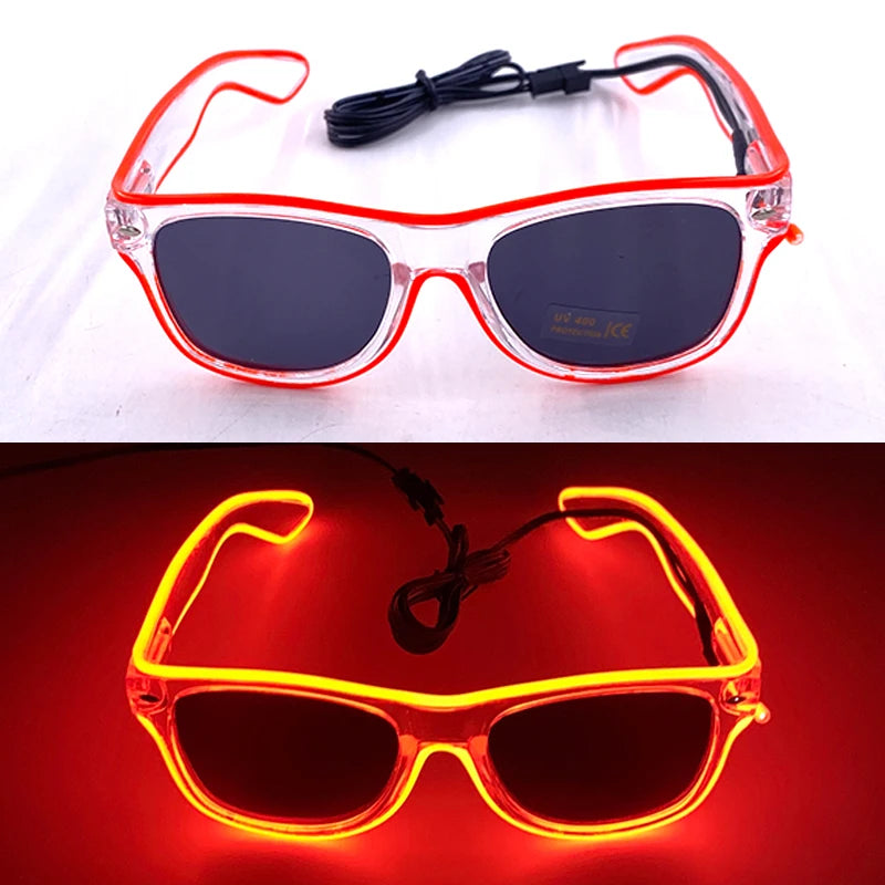 Light Up LED Glow Sunglasses – Fun & Flashy Neon Party Shades