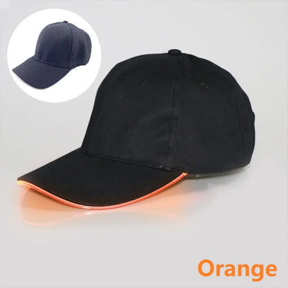 Neon LED Baseball Hat – Glow-in-the-Dark Light-Up Cap