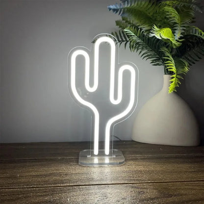 Mini Cactus LED Lamp – Cute & Vibrant Desk or Nightstand Light
