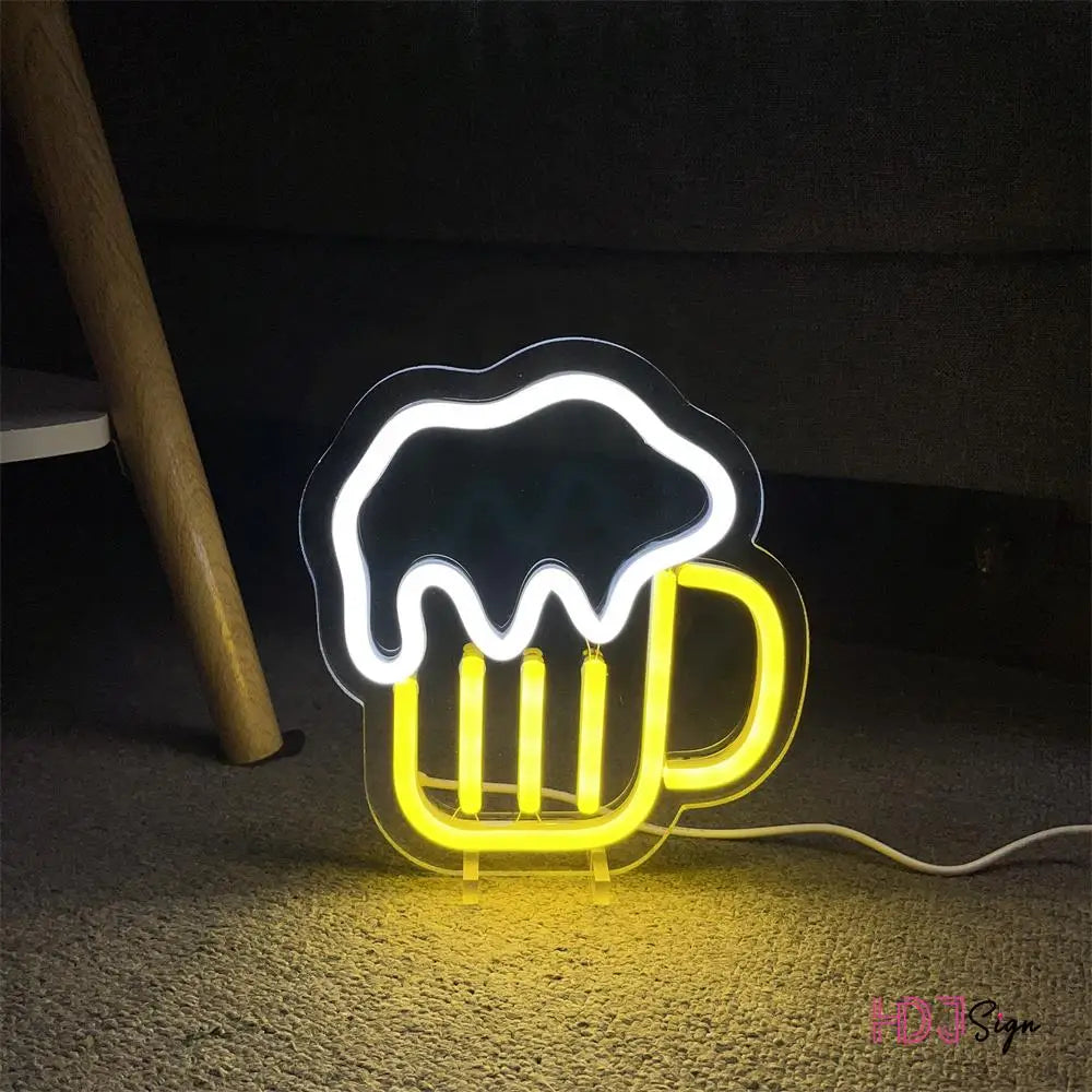 Draft Beer LED Neon Sign - Vibrant Home & Bar Decor