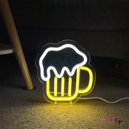 Draft Beer LED Neon Sign - Vibrant Home & Bar Decor