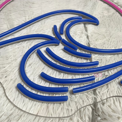 Sunset Ocean Wave Neon Sign – Coastal-Inspired Wall Decor