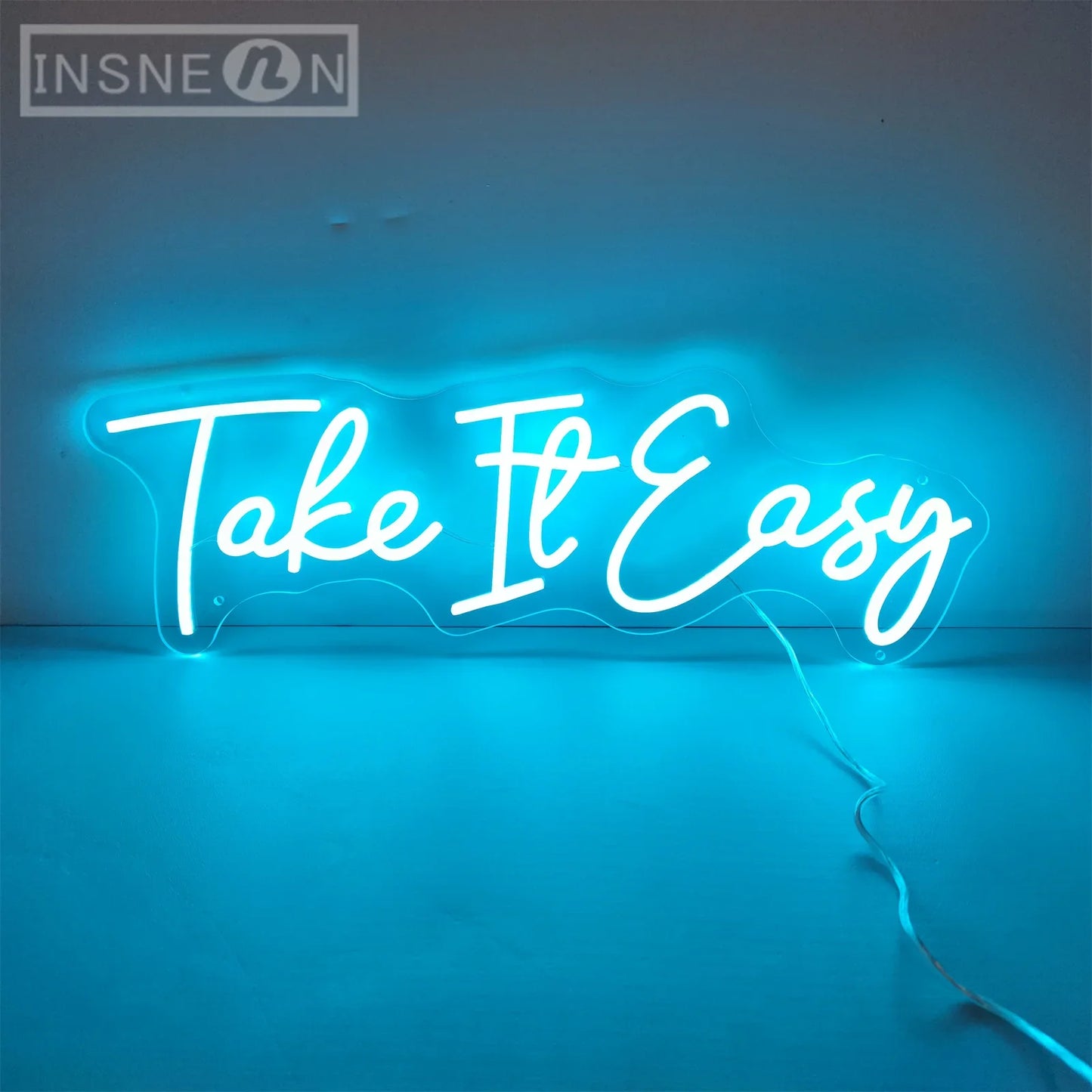 "Take It Easy" LED Neon Signs – Relaxing Sign for Home, Office, or Events