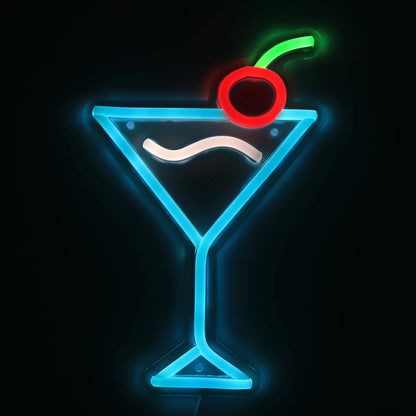 Neon Cocktail Sign – Vibrant LED Bar Light for Home, Parties, and Decor