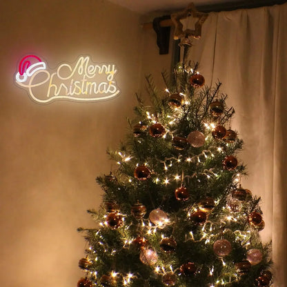 Merry Christmas LED Neon Sign – Festive Holiday Wall Decor