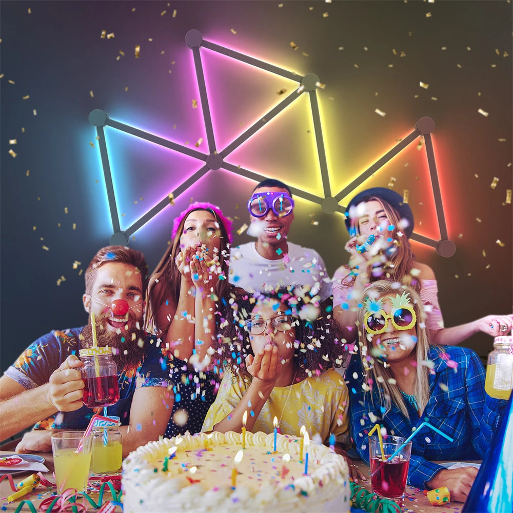 LED RGB Splicing Wall Light – Color-Changing Modular Wall Light