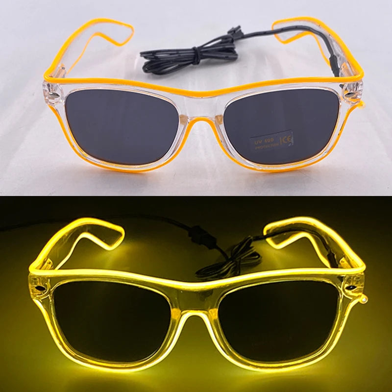 Light Up LED Glow Sunglasses – Fun & Flashy Neon Party Shades