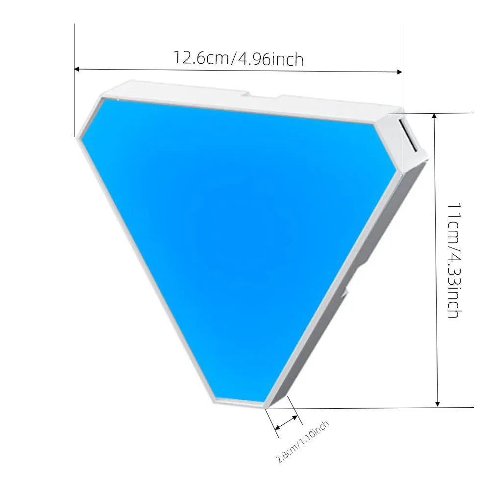 LED Triangular Lamp – RGB Modular Wall Light
