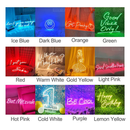 "Take It Easy" LED Neon Signs – Relaxing Sign for Home, Office, or Events