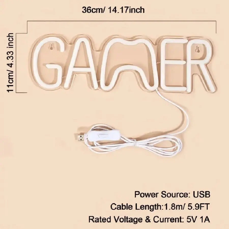 Game Room Neon Signs – Vibrant LED Wall Decor for Gamers